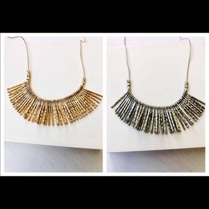 NWOT Set of 2 Fringe Statement Necklaces